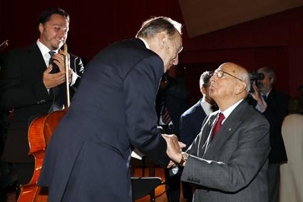 Il Presidente Napolitano si congratula con il Maestro Abbado